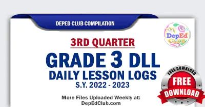 3rd Quarter Grade 3 Daily Lesson Log .
